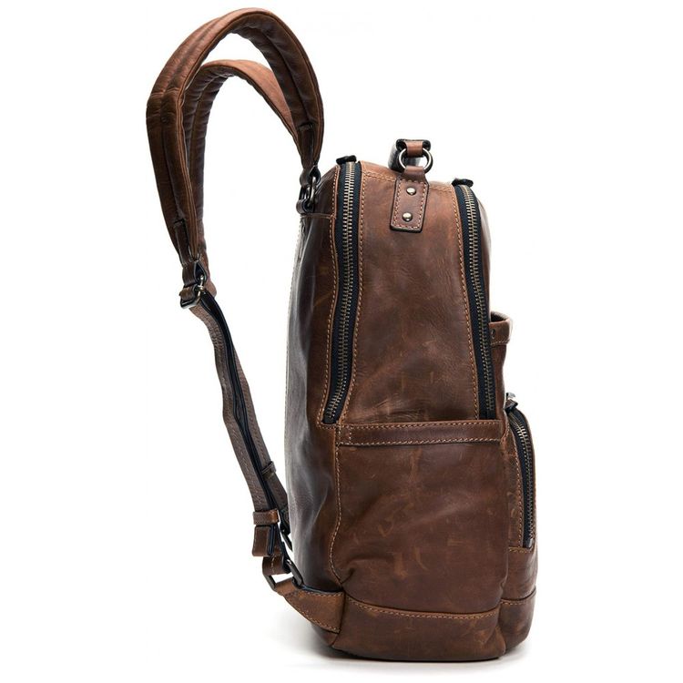 Mochila-Unissex-para-Laptop-de-Couro-FRYE-Marrom-foto-1