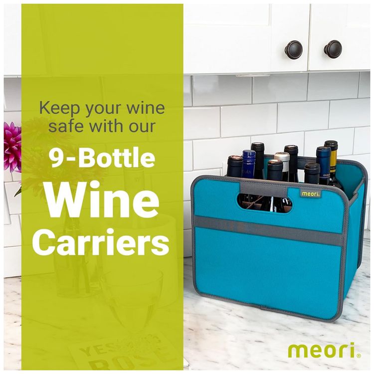 Caixa-Para-Transporte-de-Vinhos-MEORI-ate-9-Garrafas-Azul-foto-1