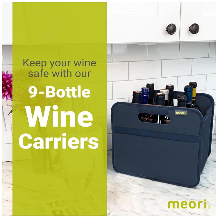 Caixa-Para-Transporte-de-Vinhos-MEORI-ate-9-Garrafas-Azul-foto-1