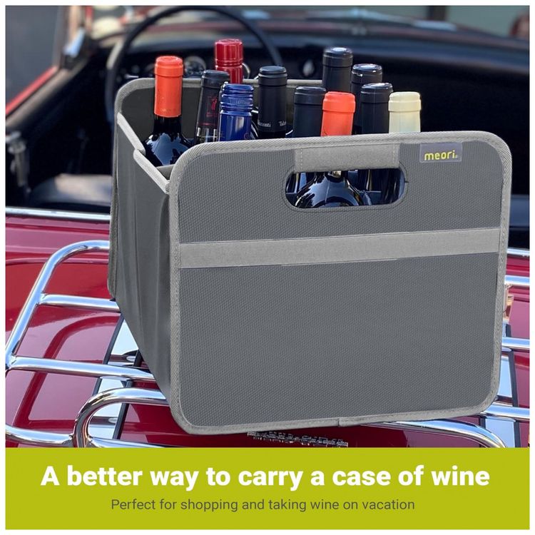 Caixa-Para-Transporte-de-Vinhos-MEORI-ate-12-Garrafas-Cinza-foto-3