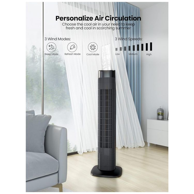 Ventilador-de-Torre-Uthfy-com-Temporizador-de-7H-e-Modo-foto-2