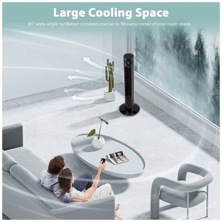 Ventilador-de-Torre-Antarctic-Star-com-3-Velocidades-foto-2
