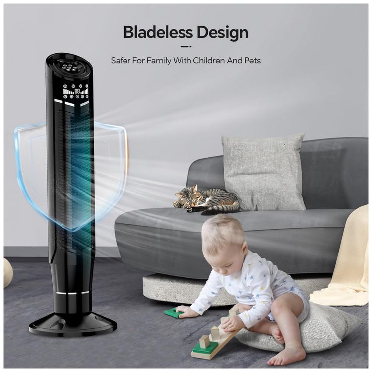 Ventilador-de-Torre-Kismile-com-8-Velocidades-Controle-foto-4