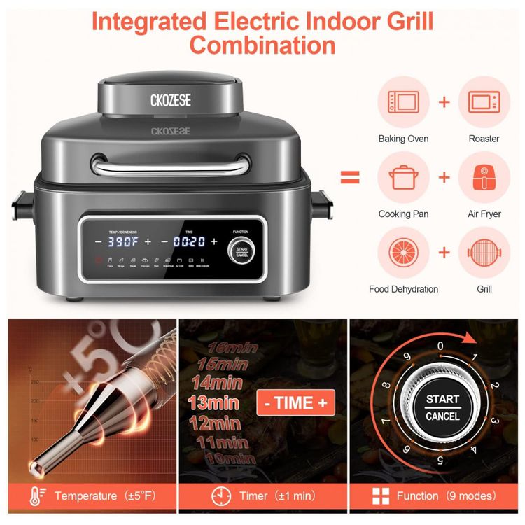 Fritadeira-Eletrica-AirFryer-9-em-1-CKOZESE-7-Litros-de-foto-4
