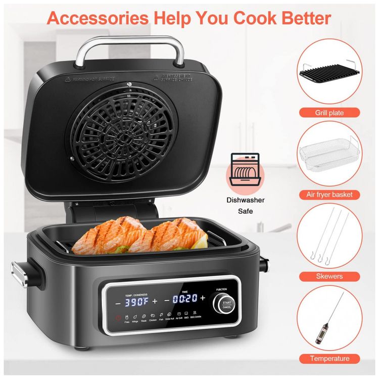 Fritadeira-Eletrica-AirFryer-9-em-1-CKOZESE-7-Litros-de-foto-5