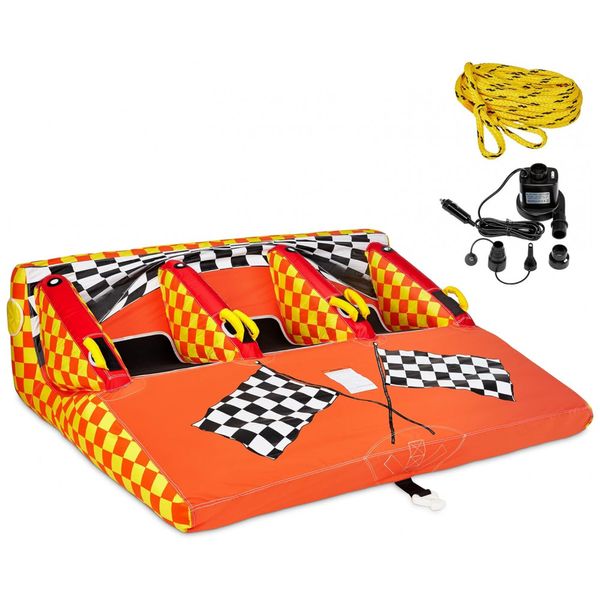Boia-Rebocavel-Aquatica-SUNNY-FUN-para-3-Pessoas-Vermelha-foto-0