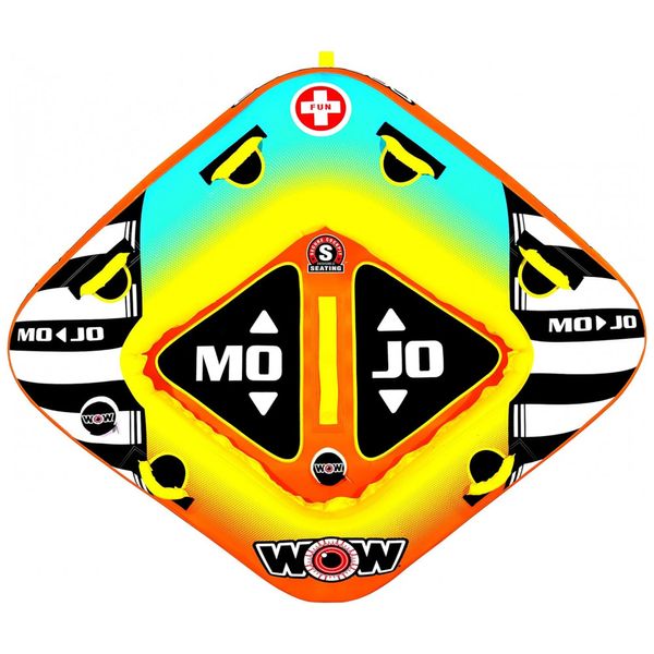 Boia-Rebocavel-Aquatica-WOW-Sports-para-2-Pessoas-Amarela-foto-0