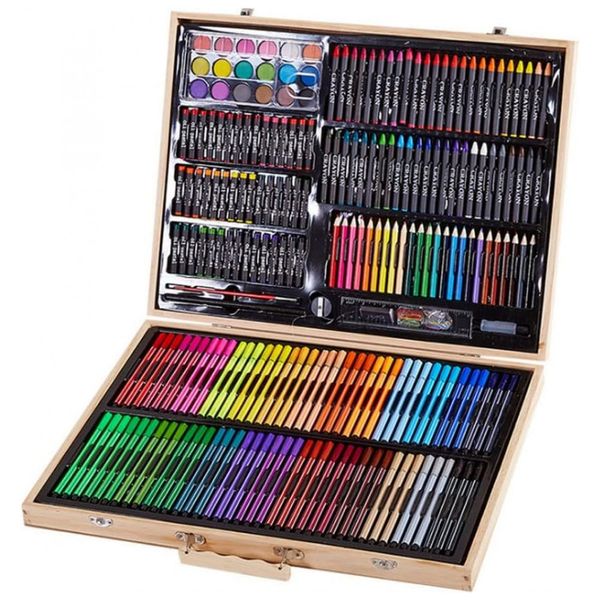 Kit-de-Pintura-XARONF-com-251-Pecas-e-Caixa-de-madeira-foto-0