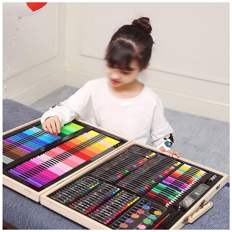 Kit-de-Pintura-XARONF-com-251-Pecas-e-Caixa-de-madeira-foto-1
