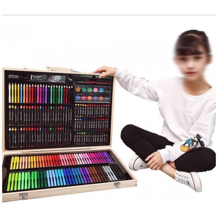 Kit-de-Pintura-XARONF-com-251-Pecas-e-Caixa-de-madeira-foto-3