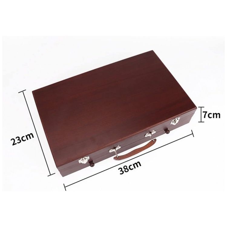 Kit-de-Pintura-XARONF-com-123-Pecas-e-Caixa-de-madeira-foto-5