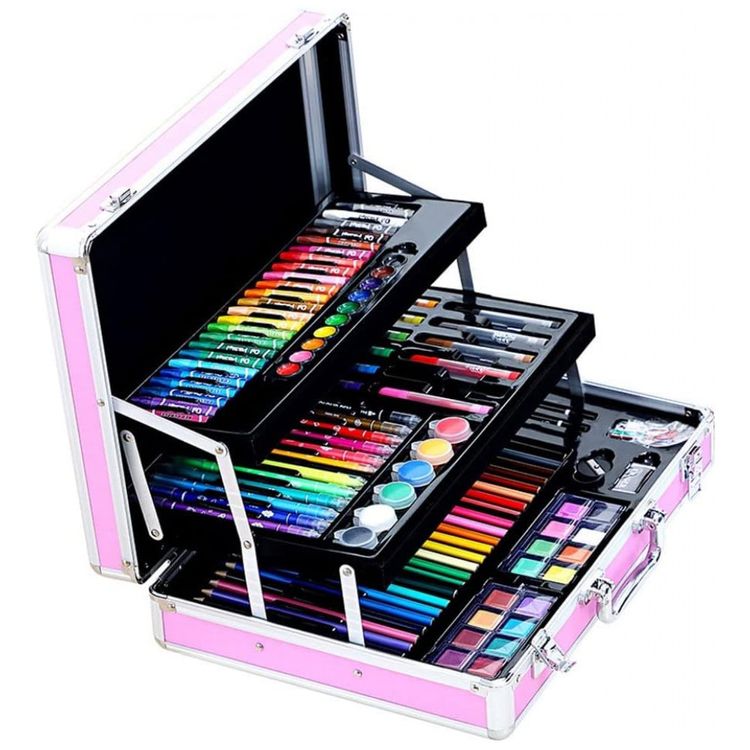 Kit-de-Pintura-XARONF-com-158-Pecas-e-Caixa-de-madeira-foto-0