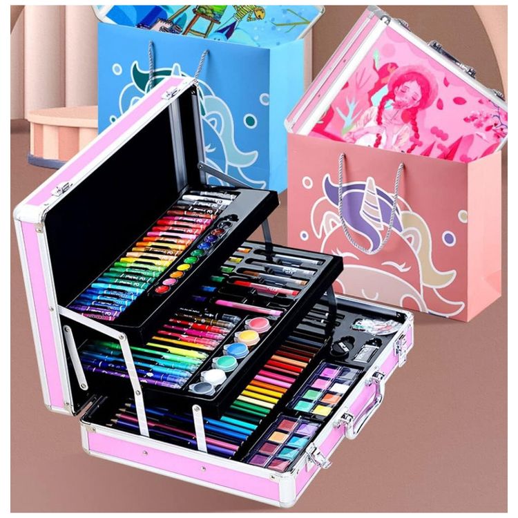 Kit-de-Pintura-XARONF-com-158-Pecas-e-Caixa-de-madeira-foto-1