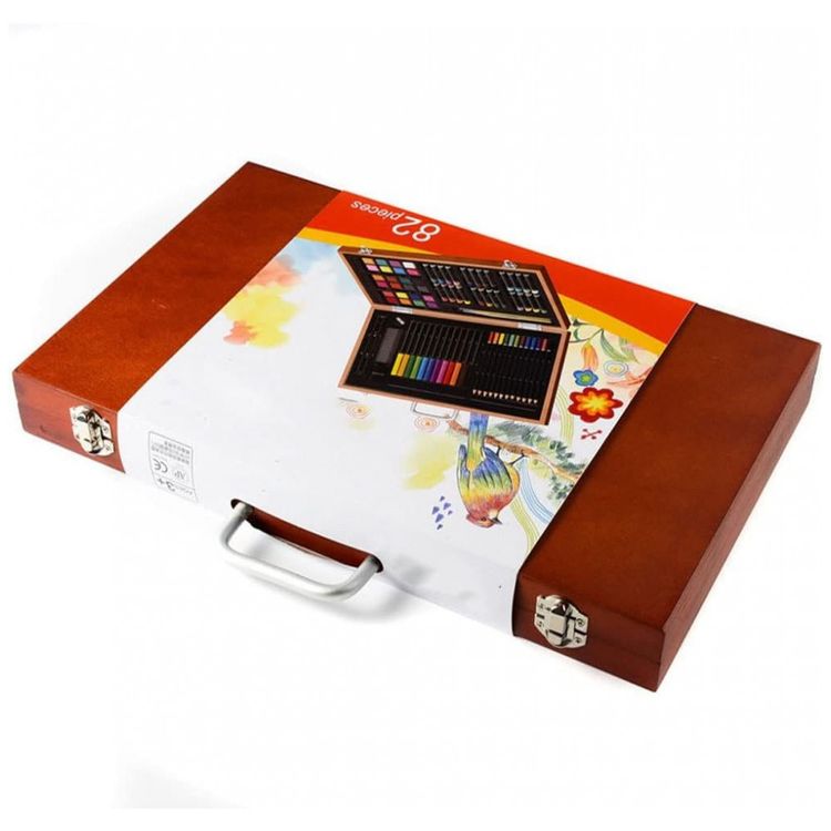 Kit-de-Pintura-XARONF-com-82-Pecas-e-Caixa-de-madeira-foto-4