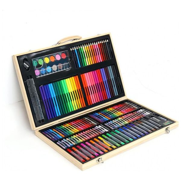 Kit-de-Pintura-XARONF-com-180-Pecas-e-Caixa-de-madeira-foto-0