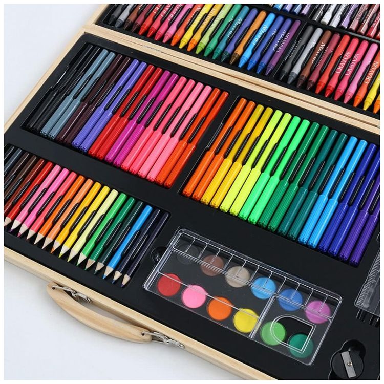 Kit-de-Pintura-XARONF-com-180-Pecas-e-Caixa-de-madeira-foto-2