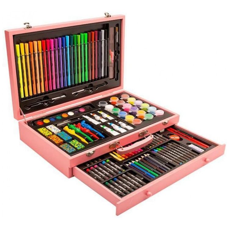 Kit-de-Pintura-XARONF-com-130-Pecas-e-Caixa-de-madeira-foto-0