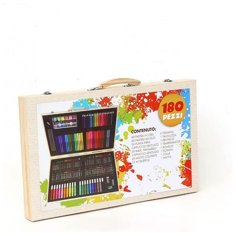 Kit-de-Pintura-XARONF-com-180-Pecas-e-Caixa-de-madeira-foto-3