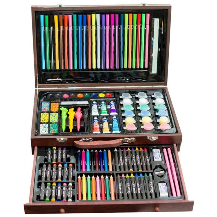 Kit-de-Pintura-XARONF-com-130-Pecas-e-Caixa-de-madeira-foto-0