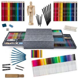 Kit-de-Pintura-Artists-Loft-com-140-Pecas-e-Caixa-de-madeira-foto-0