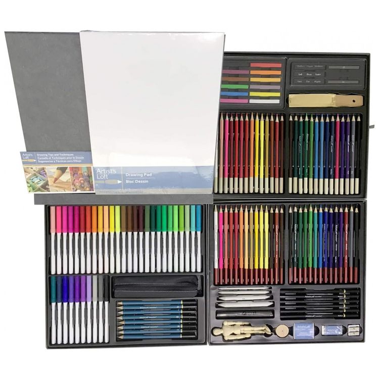Kit-de-Pintura-Artists-Loft-com-140-Pecas-e-Caixa-de-madeira-foto-2