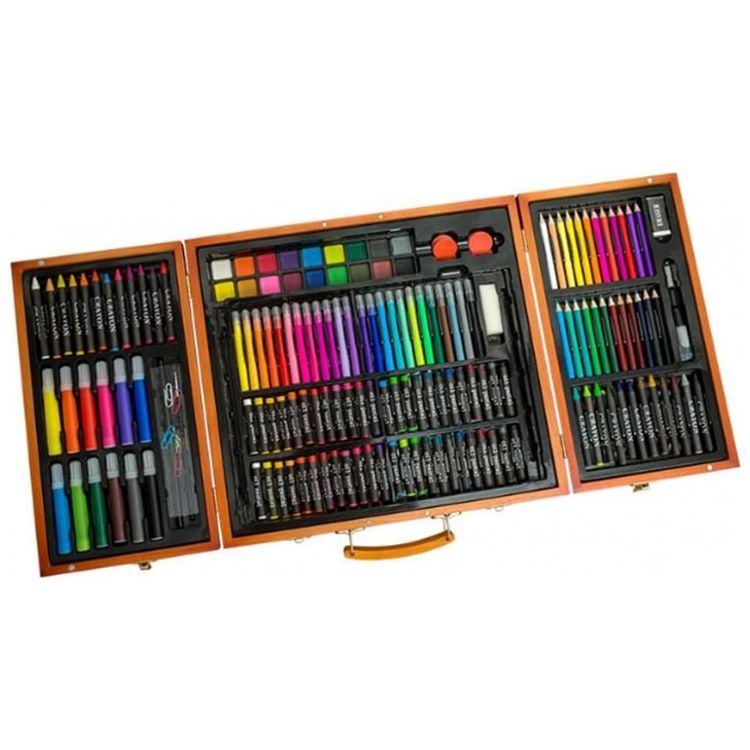 Kit-de-Pintura-SMSOM-com-176-Pecas-e-Caixa-de-madeira-foto-0
