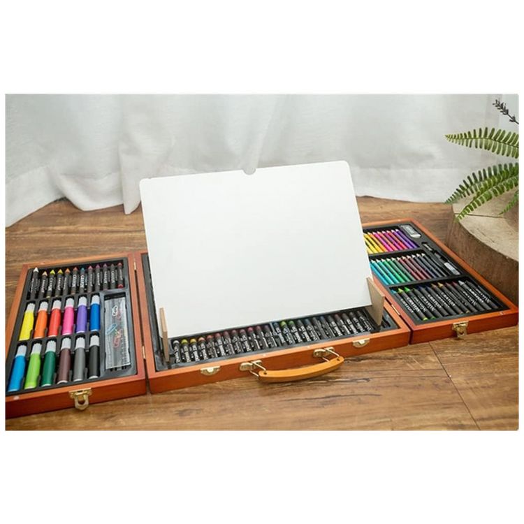 Kit-de-Pintura-SMSOM-com-176-Pecas-e-Caixa-de-madeira-foto-1