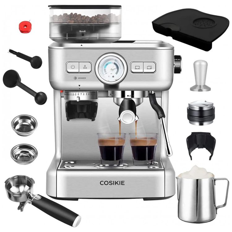 Maquina-de-Cafe-Expresso-Semi-Automatica-COSIKIE-com-Moedor-foto-0