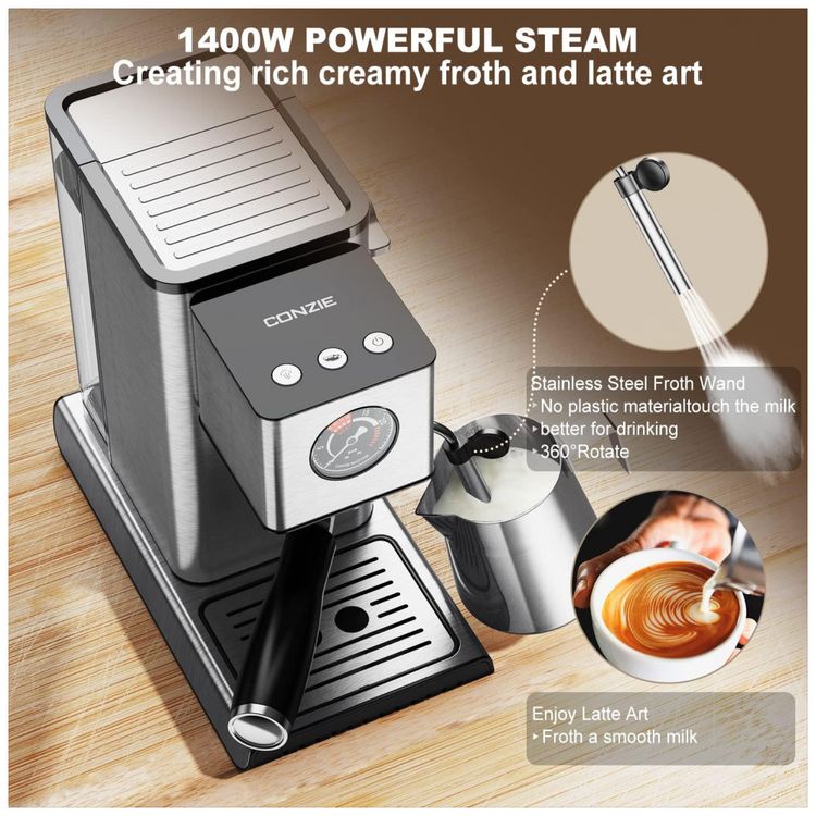 Maquina-de-Cafe-Expresso-20-Bar-CONZIE-Automatica-12L-de-foto-3