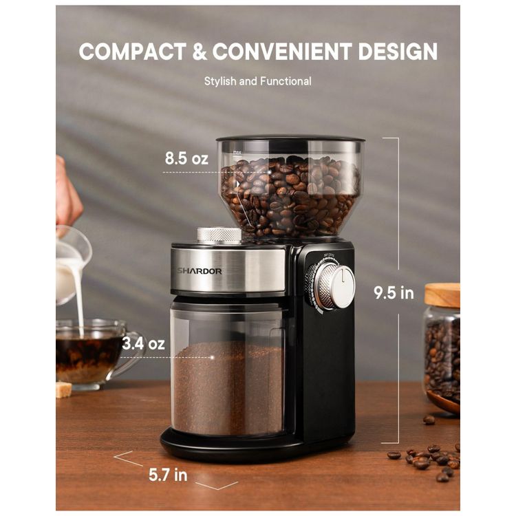 Moedor-de-Cafe-Eletrico-Portatil-SHARDOR-com-16-Niveis-de-foto-5