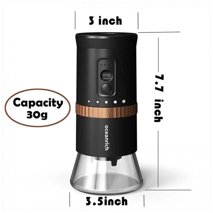 Moedor-de-Cafe-Eletrico-Portatil-CheBuono-Recarregavel-USB-foto-2