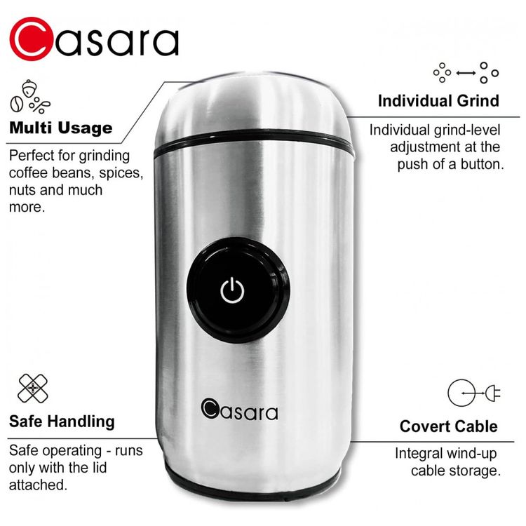 Moedor-de-Cafe-Eletrico-Portatil-Casara-em-Aco-Inoxidavel-foto-4