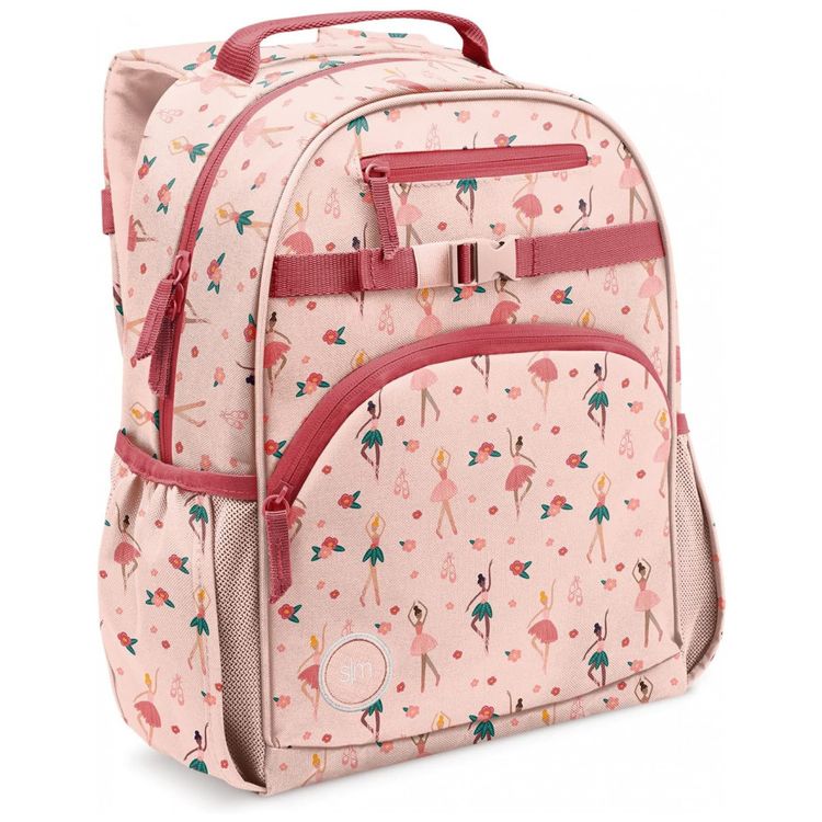 Mochila-Escolar-Infantil-38cm-Simple-Modern-Bailarina-para-foto-0