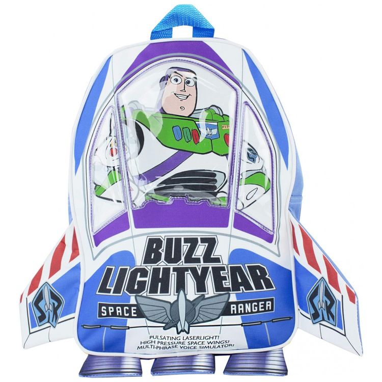 Mochila-Escolar-Infantil-3D-35cm-Disney-Buzz-Lightyear-para-foto-0
