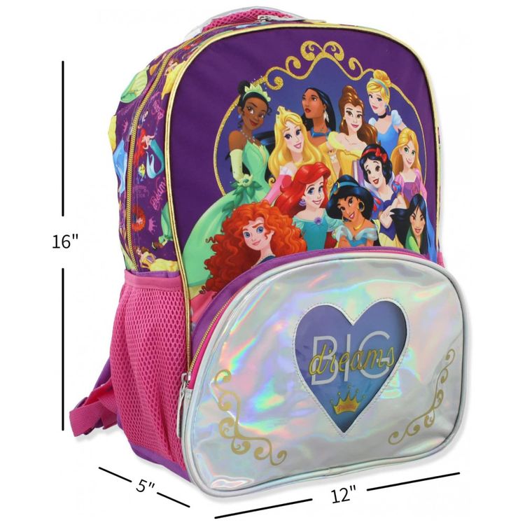 Mochila-Escolar-Infantil-40cm-Disney-Princesas-Roxa-foto-5