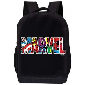 Mochila-Escolar-Infantil-45cm-MARVEL-para-Criancas-Preta-foto-0