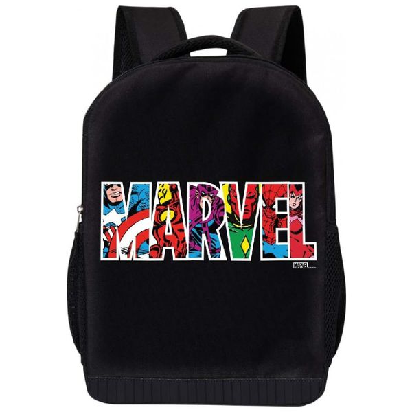 Mochila-Escolar-Infantil-45cm-MARVEL-para-Criancas-Preta-foto-0