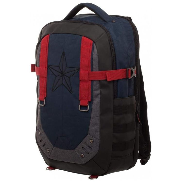 Mochila-Escolar-Infantil-33cm-Marvel-Capitao-America-para-foto-0