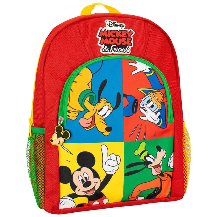 Mochila-Escolar-Infantil-35cm-Disney-Mickey-Mouse-Pluto-foto-0
