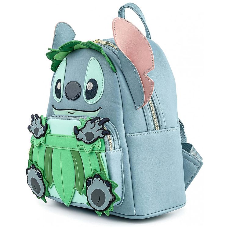 Mochila-Escolar-Infantil-25cm-Loungefly-Stitch-Luau-para-foto-2