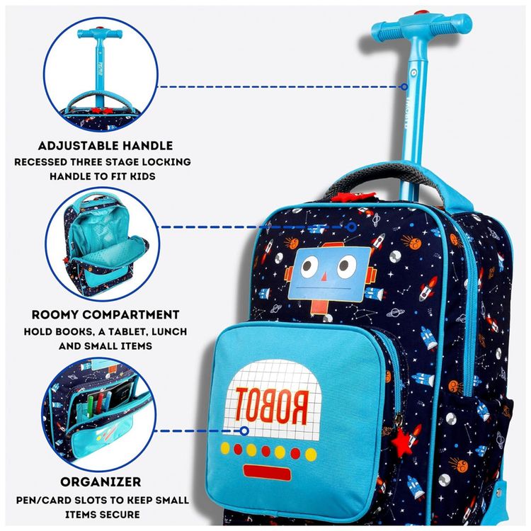 Mochila-Escolar-Infantil-com-Rodinhas-30cm-J-World-New-York-foto-2
