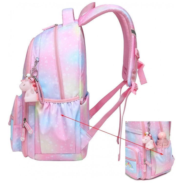 Mochila-Escolar-Unicornio-NIWEIYA-para-Laptop-Cor-Rosa-foto-2