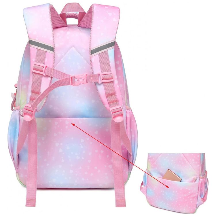 Mochila-Escolar-Unicornio-NIWEIYA-para-Laptop-Cor-Rosa-foto-3