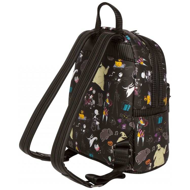 Mini-Mochila-Escolar-Infantil-Loungefly-Disney-Mundo-de-Jack-foto-3