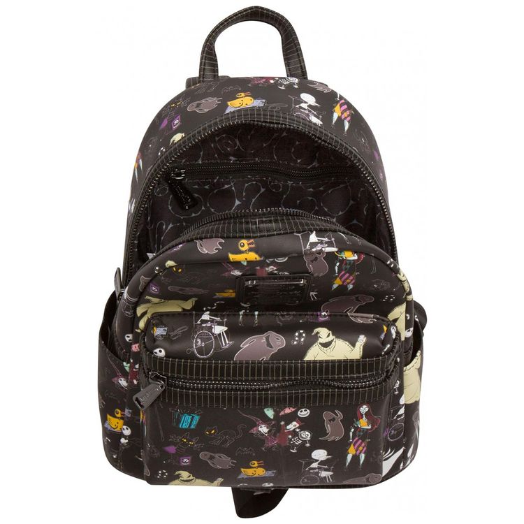 Mini-Mochila-Escolar-Infantil-Loungefly-Disney-Mundo-de-Jack-foto-5