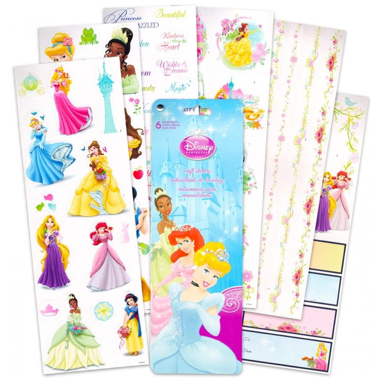 Mochila-Escolar-Infantil-Disney-Princesas-com-Adesivos-para-foto-2