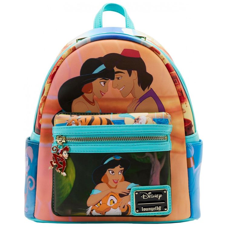 Mini-Mochila-Escolar-Infantil-Loungefly-Disney-Princesa-foto-0