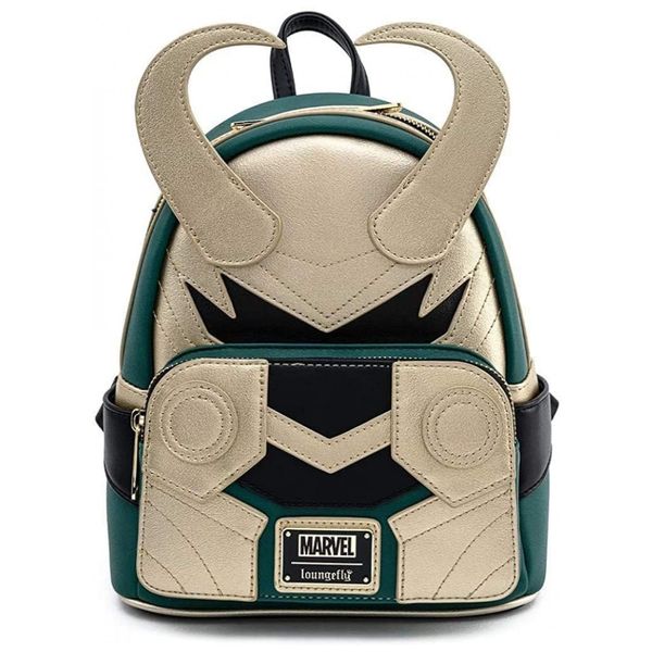 Mini-Mochila-Escolar-Infantil-Loungefly-Marvel-Loki-para-foto-0