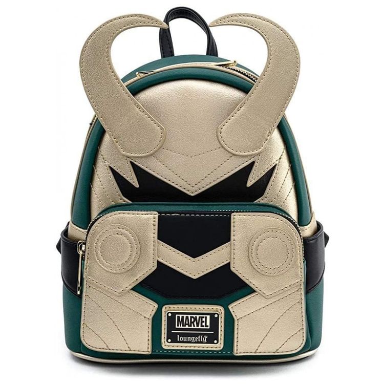 Mini-Mochila-Escolar-Infantil-Loungefly-Marvel-Loki-para-foto-0