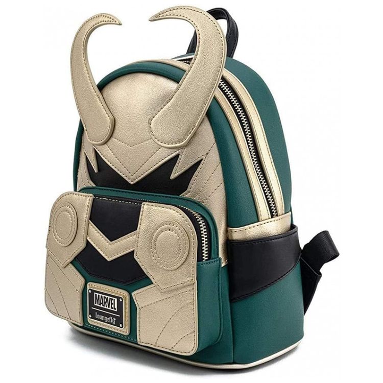 Mini-Mochila-Escolar-Infantil-Loungefly-Marvel-Loki-para-foto-1